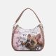 Ynot? Borsa Hobo Metro Chic  Stampa Dog & Cat